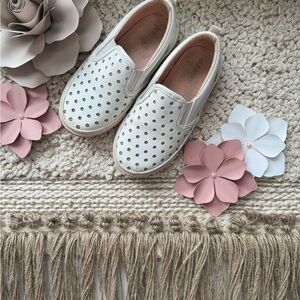 Kids White Slip-On Shoes